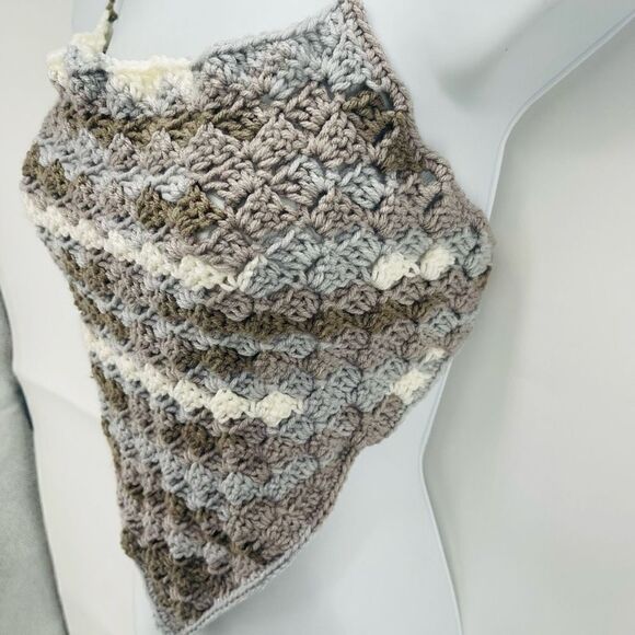 Napper Veronica Women's Handmade Crochet Crop Top Medium Large Earth Tone NEW - Picture 11 of 16